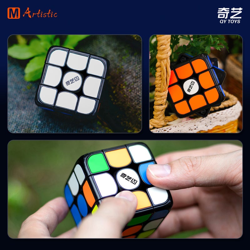 Qiyi Mpro Upgraded Magnetic Third-Order Rubik'S Cube Art Edition Black Patch Rubik'S Cube Smooth Rotating Educational Toy - Image 4